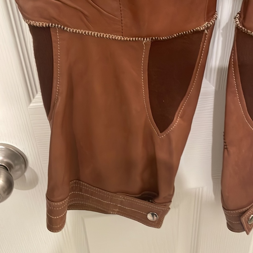 Marithe & François Girbaud butter soft leather crop pant - Picture 9 of 12